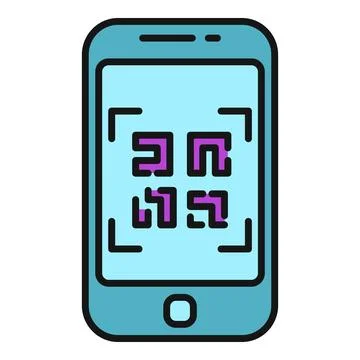 Smartphone scanning qr code for digital information Stock-Illustration