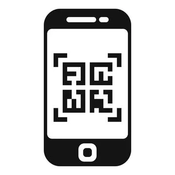 Smartphone scanning qr code for mobile payment Ilustración de archivo