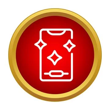 Smartphone screen cleaning and sanitizing device icon Stock Illustration