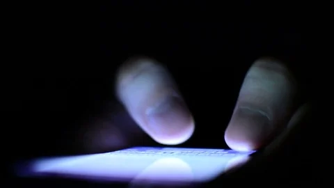 Smartphone screen close up. Thumbs typing sms text message on smart phone mobile Stock Footage 71183688