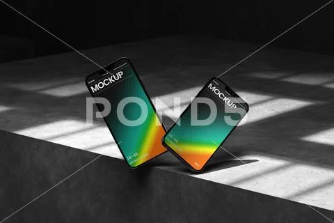 Smartphone Screen Display Mockup PSD Template