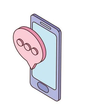 Smartphone screen with email notifications Stock Illustration