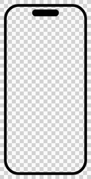 Smartphone screen frame, mockup, template Stock Illustration