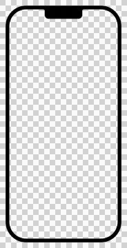 Smartphone screen frame, mockup, template Stock Illustration