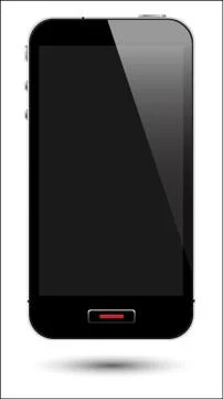 Smartphone with screen 스톡 일러스트