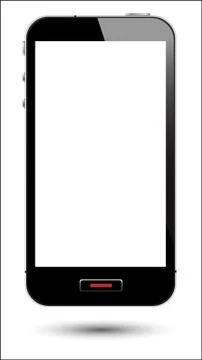 Smartphone with screen Illustrazione stock