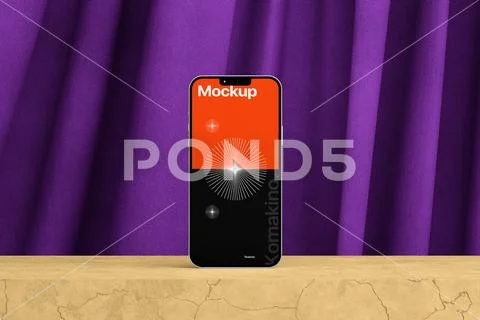 Smartphone Screen Mockup Scene Modello PSD