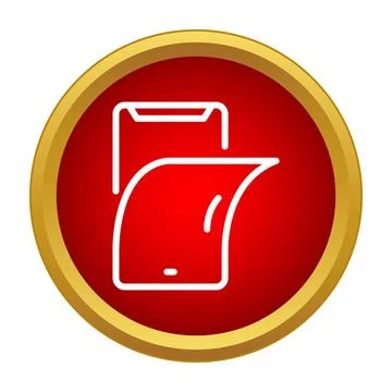 Smartphone screen protector installation or hygiene icon Stock Illustration