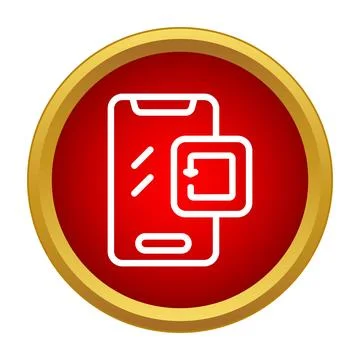 Smartphone screen rotating icon showing mobile orientation Stockillustratie