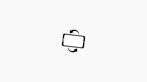 Smartphone Screen Rotation Animation Icon Stock Footage 333849217