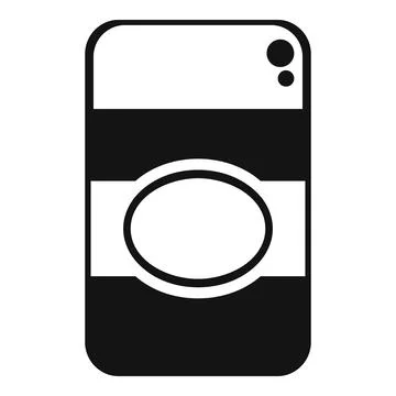 Smartphone screen showing augmented reality app icon Stockillustratie