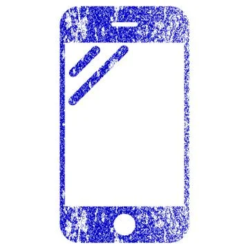 Smartphone Screen Textured Icon Stock Illustration