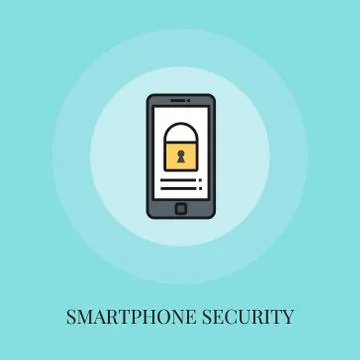 Smartphone Security Stock Illustration