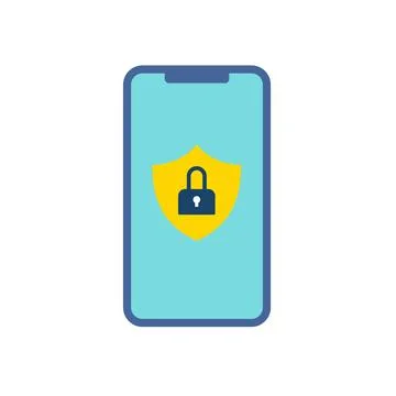 Smartphone security Stock Illustration