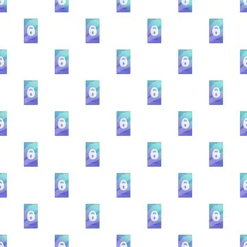 Smartphone security pattern protecting personal data privacy 스톡 일러스트