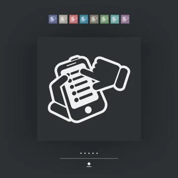 Smartphone setting icon Stock Illustration