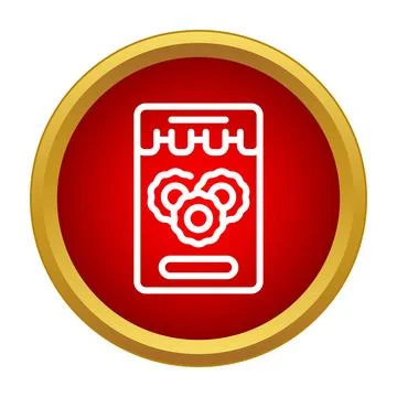 Smartphone settings and configuration app icon concept Illustrazione stock