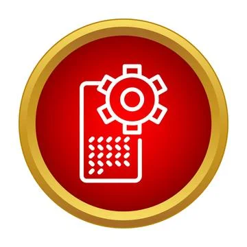 Smartphone settings and customization concept icon Stock Illustration