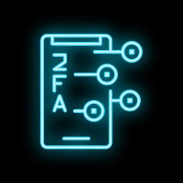 Smartphone showing ab testing concept with neon light effect Stock Illustration