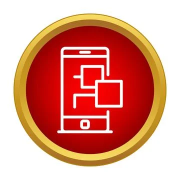Smartphone showing app interface elements for uiux development 库存插图