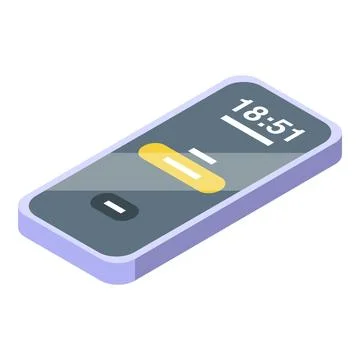 Smartphone is showing audio recording application interface Stock Illustration