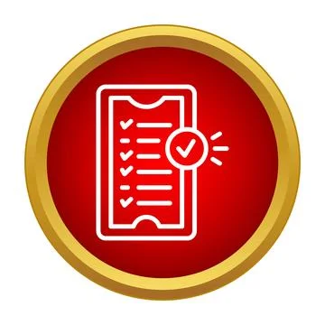 Smartphone showing completed checklist with validated tasks Stock Illustration