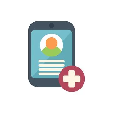 Smartphone showing contact adding screen with plus sign icon Stockillustratie