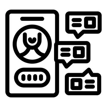 Smartphone showing live stream with user profile and chat messages Stock Illustration