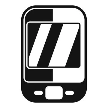 Smartphone showing loading status bar icon Stock Illustration