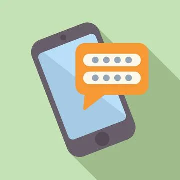 Smartphone showing password request notification for user security Stock Illustration