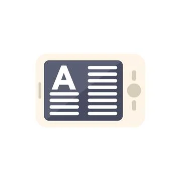 Smartphone showing text message on screen displaying mobile phone content Stock Illustration