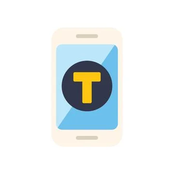 Smartphone showing translation app interface on screen Stock Illustration