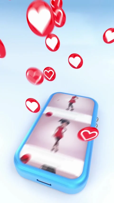 Smartphone showing video animation Stock Footage 311528819