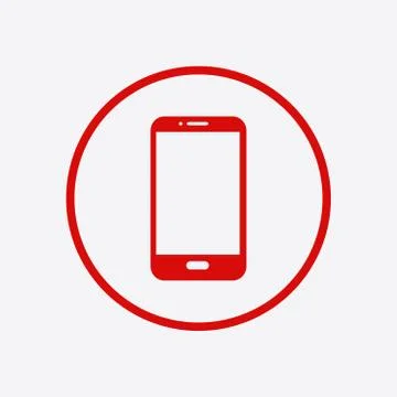 Smartphone sign symbol. Illustrazione stock