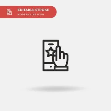 Smartphone Simple vector icon. Illustration symbol design template for web mo Stock Illustration
