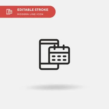 Smartphone Simple vector icon. Illustration symbol design template for web mo Stock Illustration