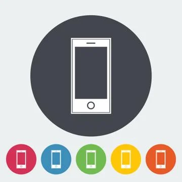 Smartphone single icon. Stock Illustration