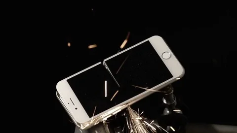 Smartphone Sliced and Damaged Video stock 77445778
