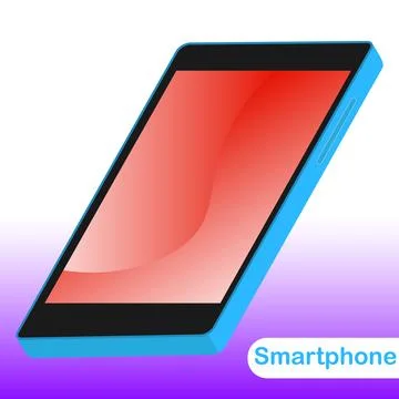 Smartphone, smartphone realistic icon. Vector illustration. Stock Illustration