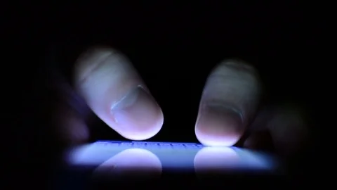 Smartphone sms texting. Close up of thumbs typing text message on smart phone Stock Footage 71183221