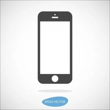 Smartphone solid icon Stock Illustration