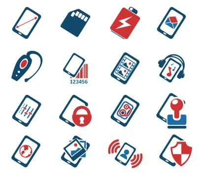 Smartphone,  specifications and functions Illustrazione stock