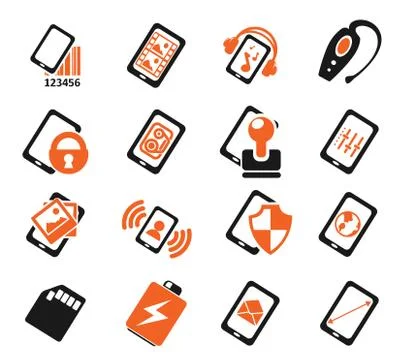 Smartphone,  specifications and functions Stock Illustration