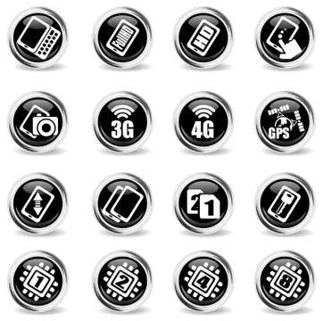 Smartphone  specifications and functions Stock Illustration