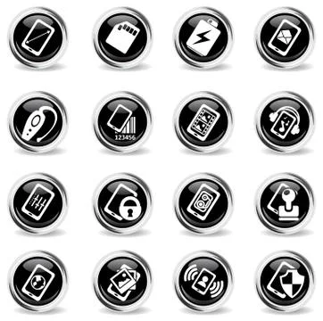 Smartphone  specifications and functions Illustrazione stock