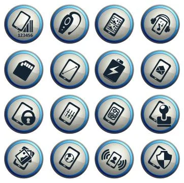 Smartphone  specifications and functions Stock Illustration