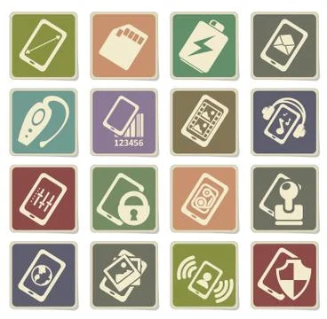 Smartphone  specifications and functions Stock Illustration