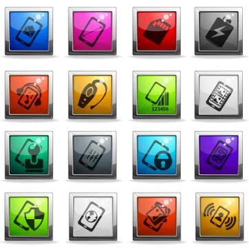 Smartphone  specifications and functions Illustrazione stock