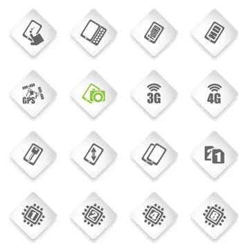 Smartphone,  specifications and functions Stock Illustration