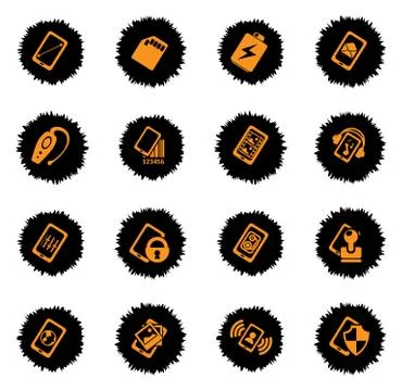 Smartphone  specifications and functions Illustrazione stock